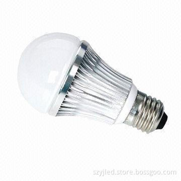 7W High-power E27 LED Bulb with 100 to 240V AC Input Voltage and 600lm Luminous Flux